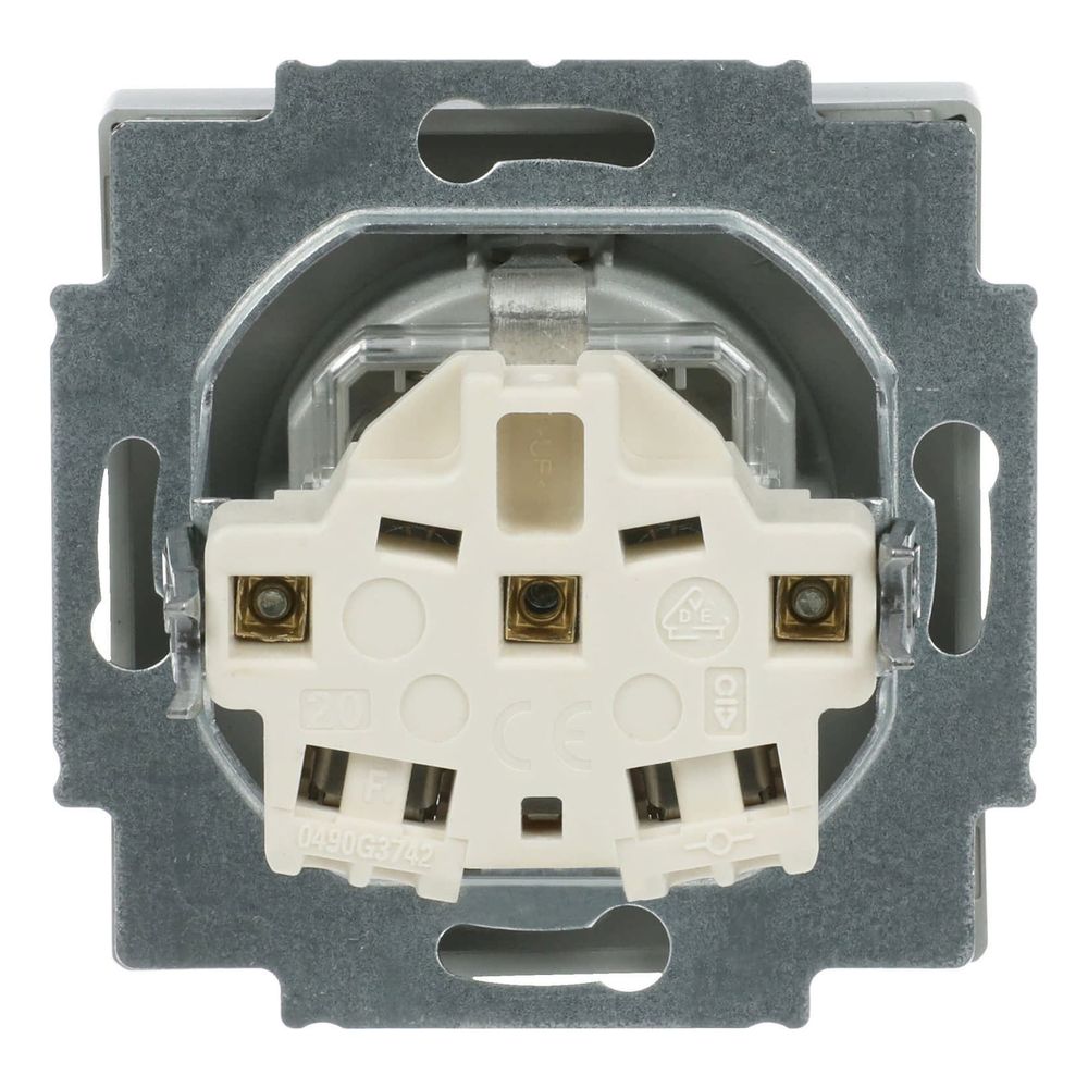 Busch Jäger future linear Schuko Kombi 20EUCKS-83 alusilber Steckdosen mit erh. Ber... BJ-2CKA002013A5272 4011395074947 (Abb. 4)