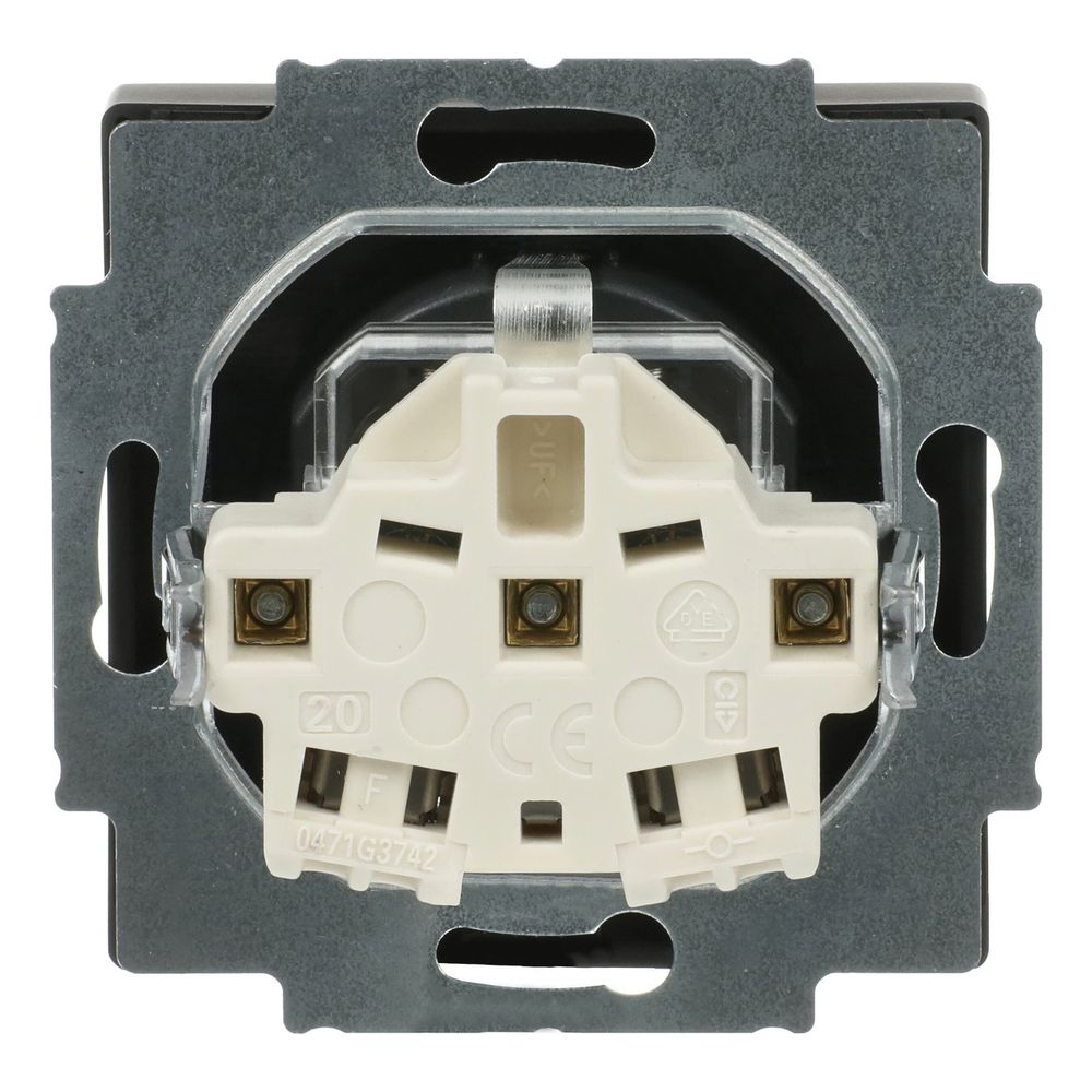 Busch Jäger future linear Schuko 20 EUCKS-885 Kombi mit erh. Ber.-sch. schwarz matt... BJ-2CKA002013A5333 4011395130049 (Abb. 4)