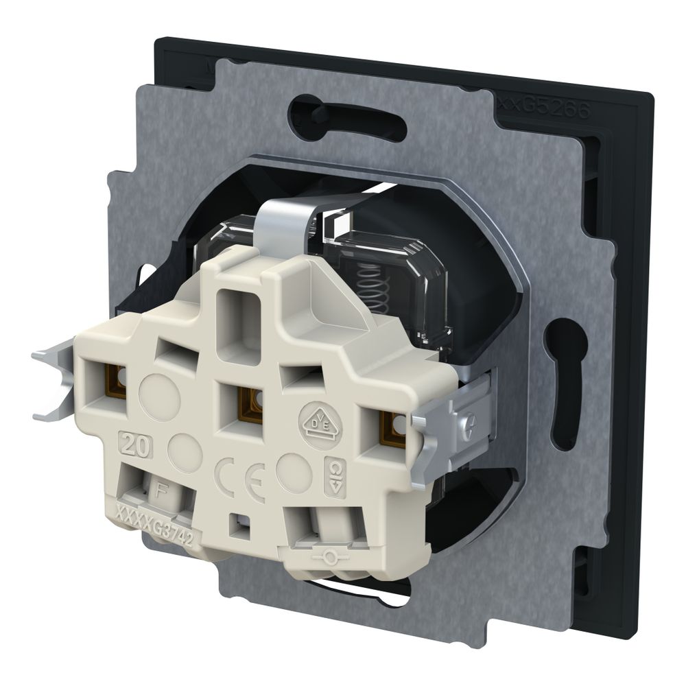 Busch Jäger SCHUKO Steckdose Safety+ 20 EUCB-45M schwarz... BJ-2CKA002013A5492 4011395320518 (Abb. 3)