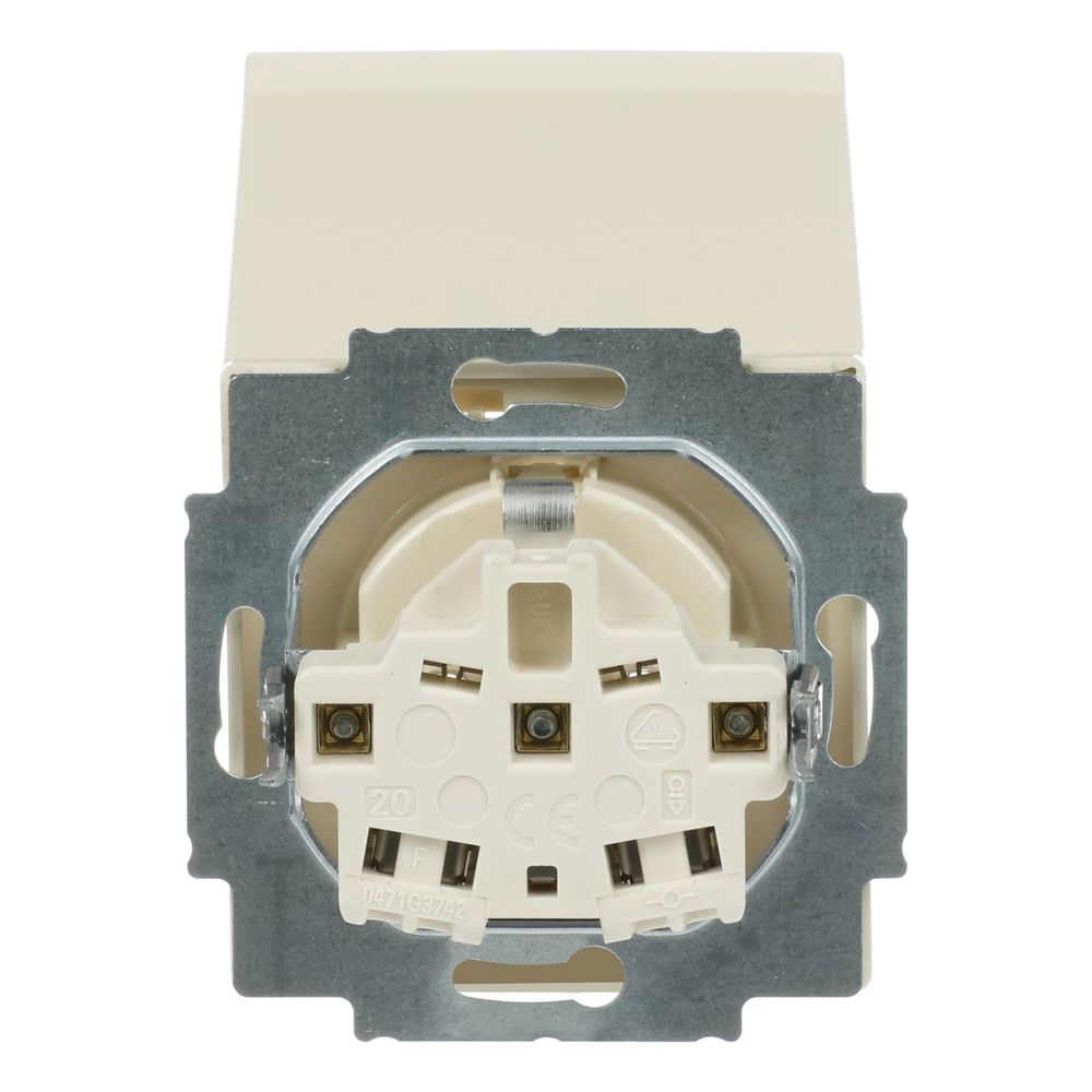 Busch Jäger carat Schuko Kombi solo 20EUK-82 future m.Klappdeckel savanne/elfenbein... BJ-2CKA002018A1465 4011395995327 (Abb. 4)