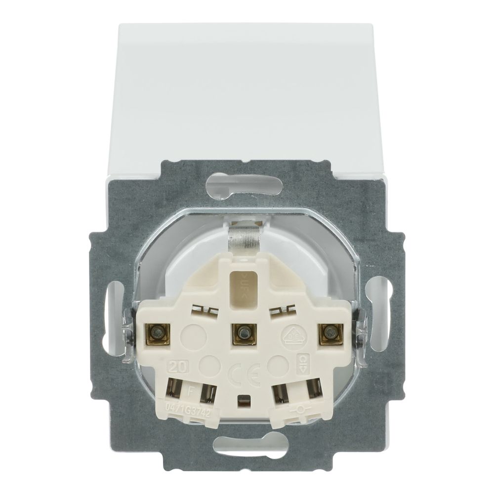 Busch Jäger carat Schuko Kombi 20EUK-84 Klappdeckel davos/studioweiss... BJ-2CKA002018A1467 4011395996270 (Abb. 4)