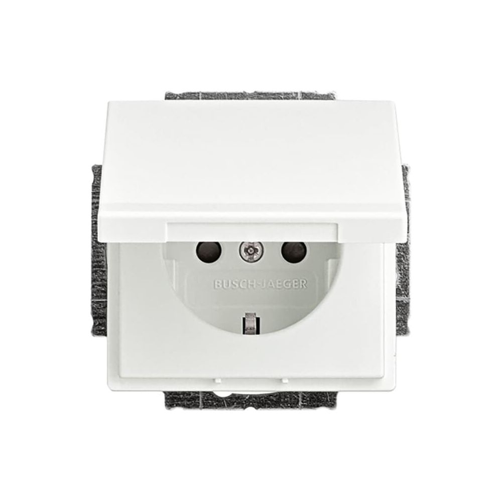 Busch Jäger SCHUKO Steckdosen-Einsatz 20 EUKB-884 studioweiß matt future linear... BJ-2CKA002018A1522 4011395229248 (Abb. 1)