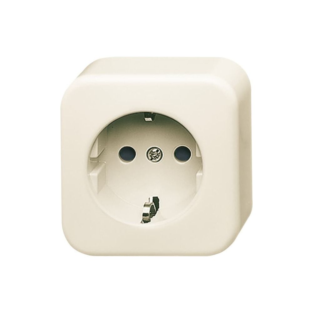 Busch Jäger SCHUKO Steckdose Duro 2000 AP 2300EAP-09-503 1fach 16 A weiß... BJ-2CKA002041A0135 4011395222607 (Abb. 1)