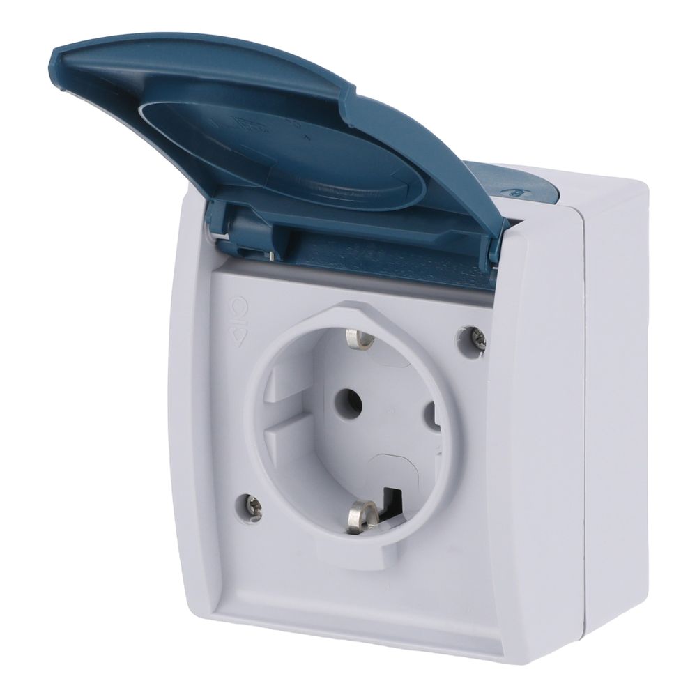 Busch Jäger APWG ocean AP Schuko 20EW-53 Steckdose 1fach grau/blaugrün IP44... BJ-2CKA002083A0817 4011395993156 (Abb. 2)