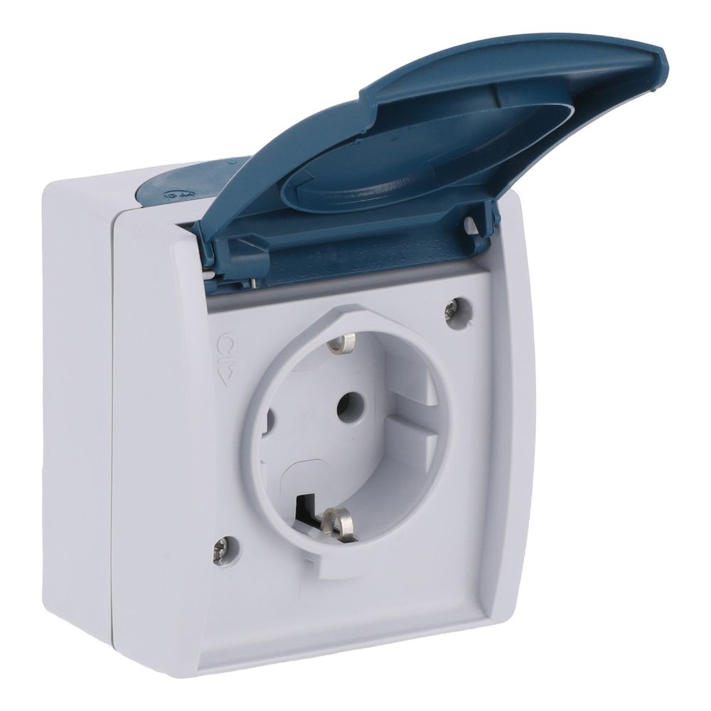 Busch Jäger APWG ocean AP Schuko 20EW-53 Steckdose 1fach grau/blaugrün IP44... BJ-2CKA002083A0817 4011395993156 (Abb. 3)