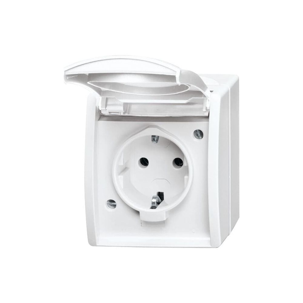 Busch Jäger APWG ocean AP Schuko 20EW-54 1fach alpinweiss Steckdose mit Klappdeckel... BJ-2CKA002083A0834 4011395083727 (Abb. 1)