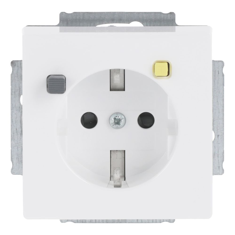 Busch Jäger FI-SCHUKOMAT SCHUKO 3120 EUCB-84 Einsatz studioweiß Sicherheitstechnik... BJ-2CKA003116A0662 4011395189641 (Abb. 1)
