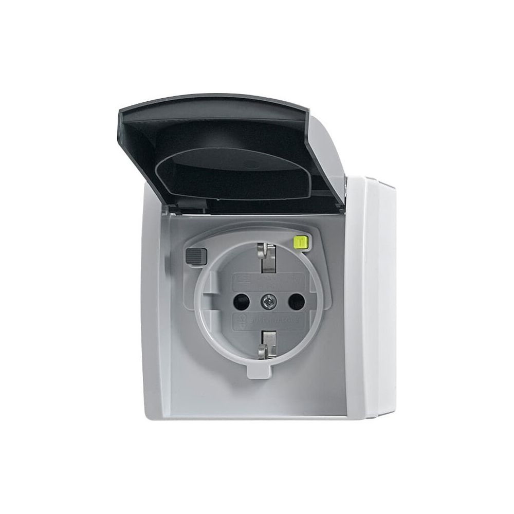 Busch Jäger FI-Schukomat VDE0664 grau 3120 EWB-53 AP IP44 Zubehör ocean... BJ-2CKA003116A0664 4011395210222 (Abb. 1)