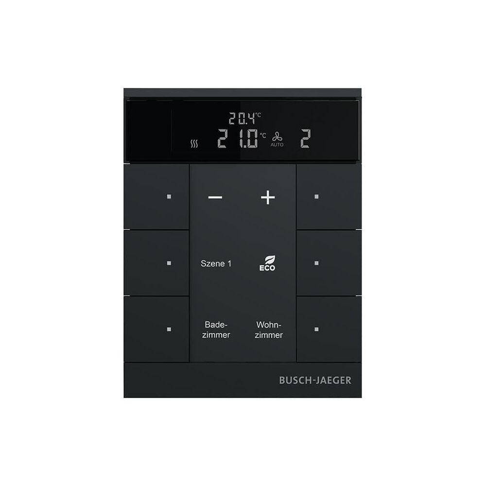 Busch Jäger SBS/U6.0.11-885 HVAC-Slave-Gerät 6fach BE schwarz matt Raumtemperaturre... BJ-2CKA006330A0034 4011395298688 (Abb. 1)