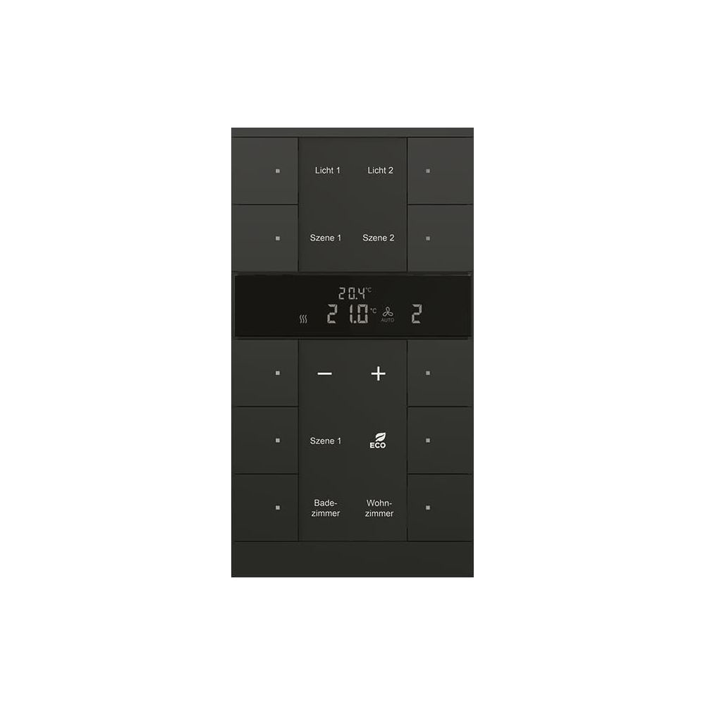 Busch Jäger Raumtemperaturregler 10fach BE SBR/U10.0.11-885 schwarz matt... BJ-2CKA006330A0052 4011395298862 (Abb. 1)