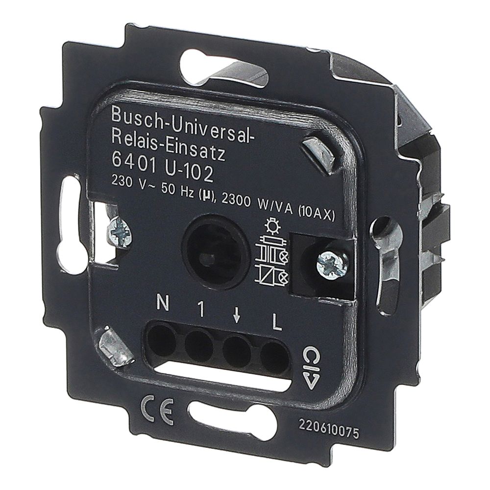 Busch Jäger UP Universal Relais 6401U-102 2300W/VA 3-Leiter Anschlusstechnik für Gl... BJ-2CKA006401A0048 4011395991299 (Abb. 2)