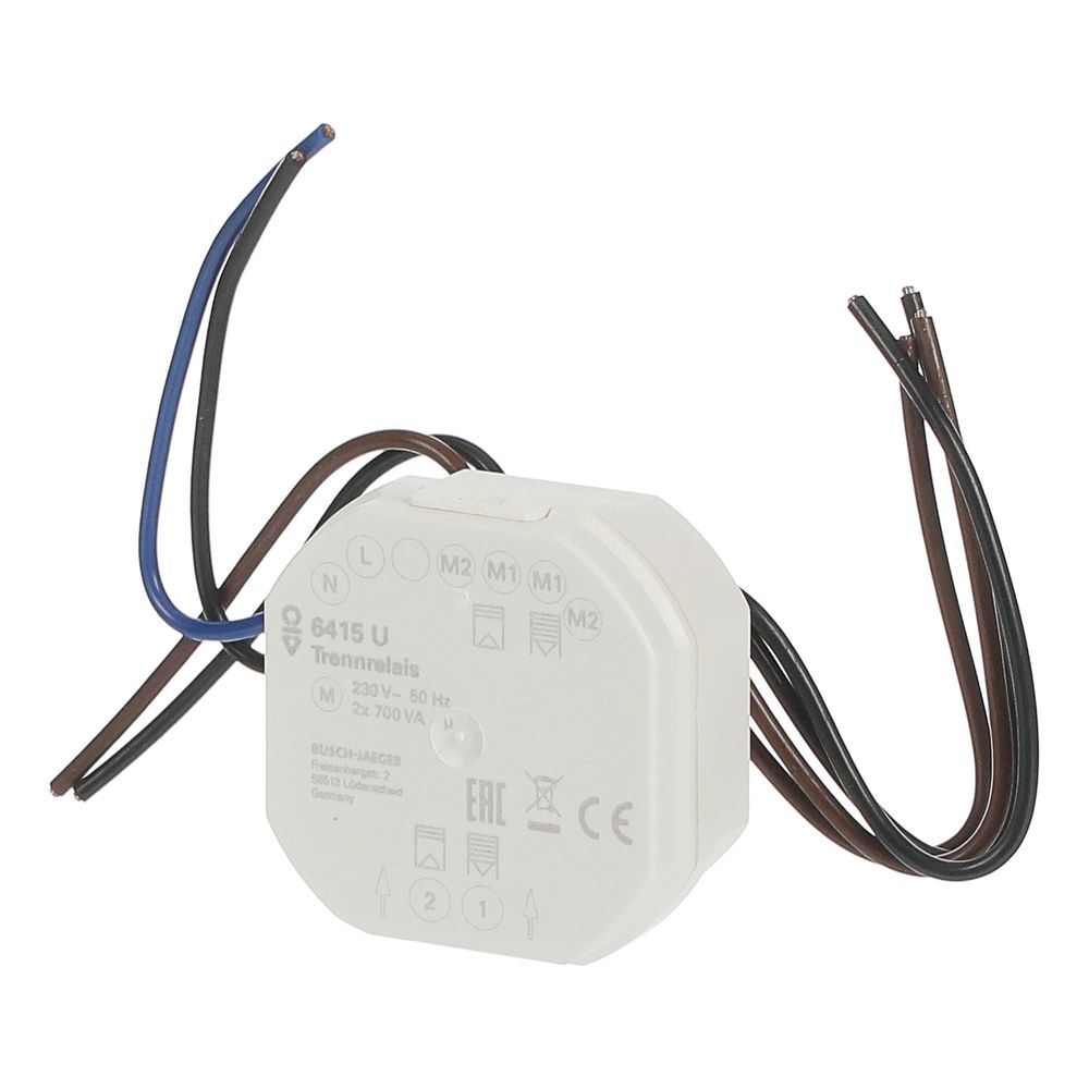 Busch Jäger Jalousiecontrol II Trennrelais 6415 2fach 3 A 230 V... BJ-2CKA006410A0302 4011395896907 (Abb. 2)