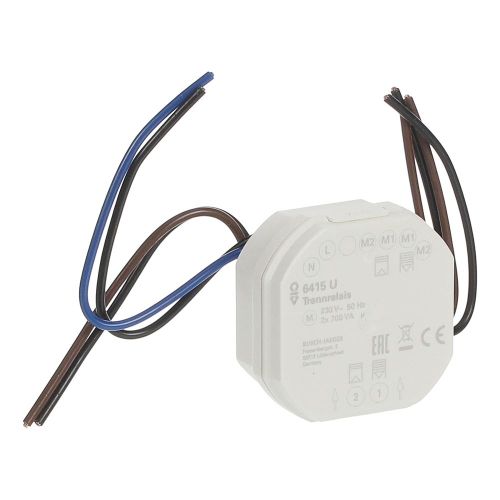 Busch Jäger Jalousiecontrol II Trennrelais 6415 2fach 3 A 230 V... BJ-2CKA006410A0302 4011395896907 (Abb. 3)