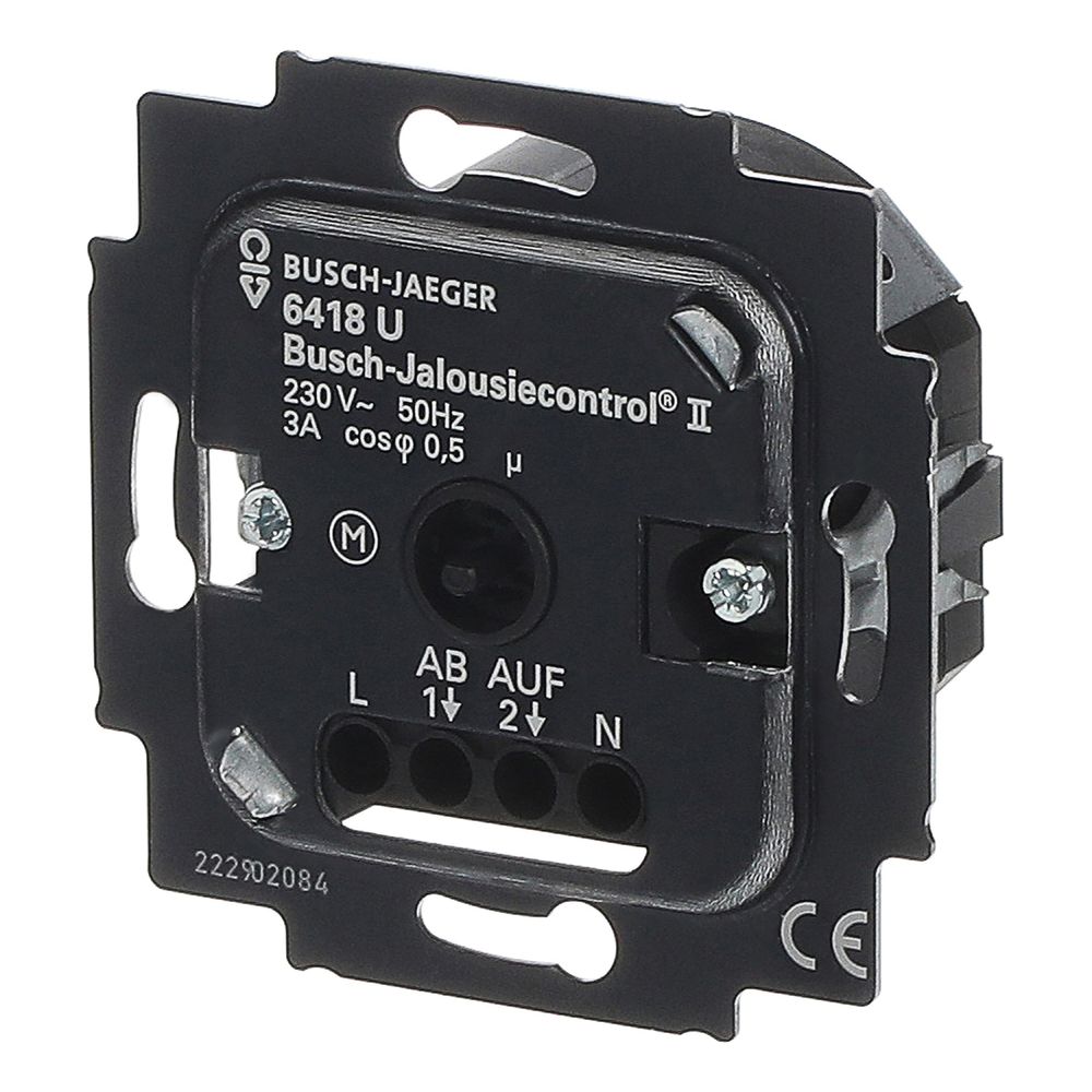 Busch Jäger UP Jalousie-Basis-Einsatz 6418U für 6430 6456 6457 geeignet für Rolllad... BJ-2CKA006410A0375 4011395075753 (Abb. 2)