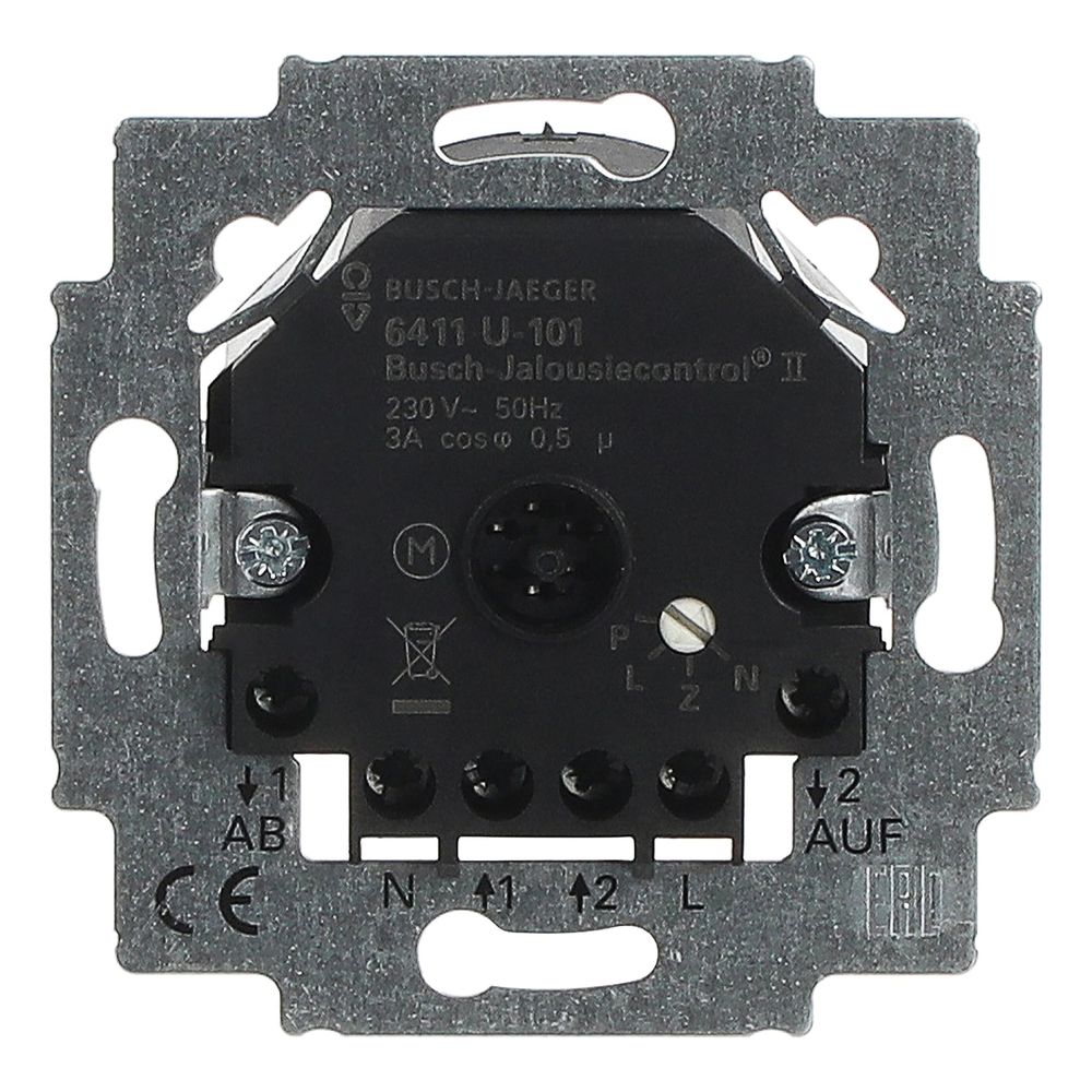 Busch Jäger UP Jalousie-Control II 6411U-101 2Schliesser 690VA geeignet für Rolllad... BJ-2CKA006410A0377 4011395076484 (Abb. 1)