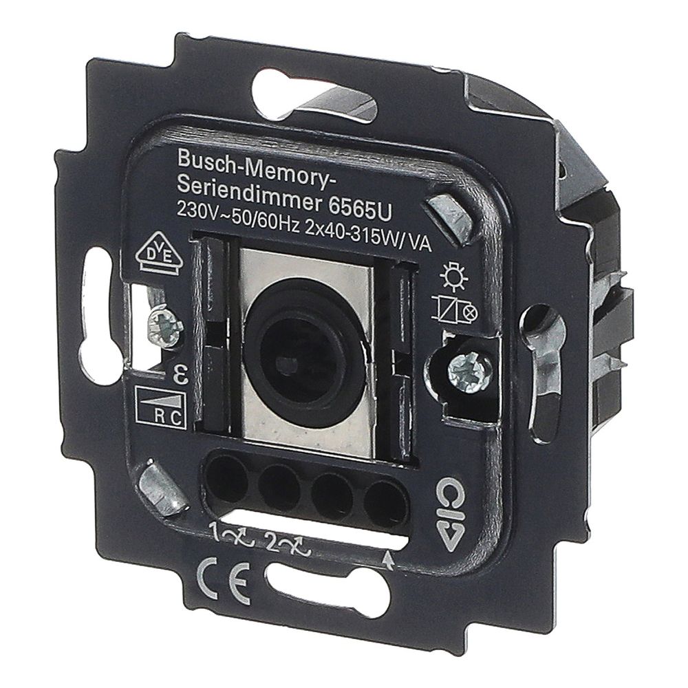 Busch Jäger UP Memory-Seriendimmer 6565U 2fach 40-315W/VA Phasenabschnitt... BJ-2CKA006565A0056 4011395075845 (Abb. 2)