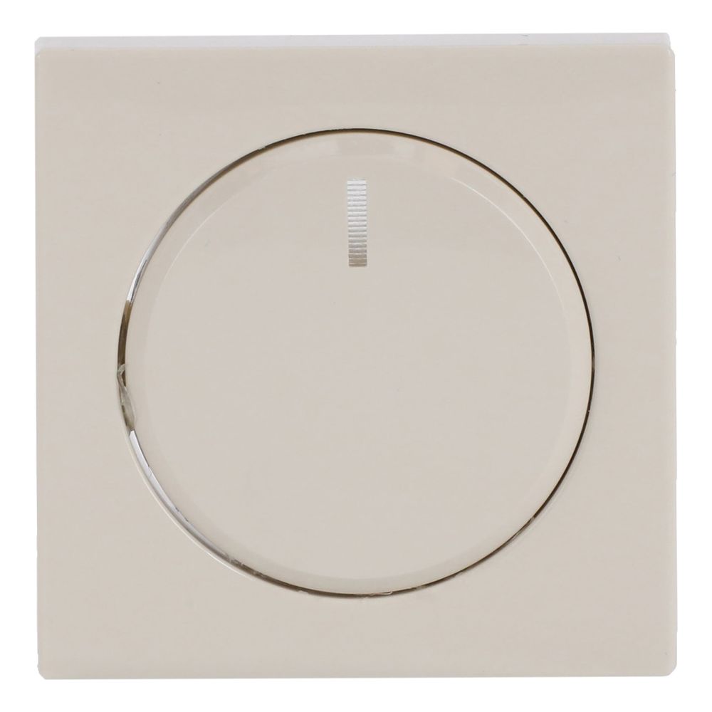 Busch Jäger carat Dimmer-Abdeckung 6540-82-101 savanne/ews mit Befestigungs-Mutter ... BJ-2CKA006599A2951 4011395125410 (Abb. 1)