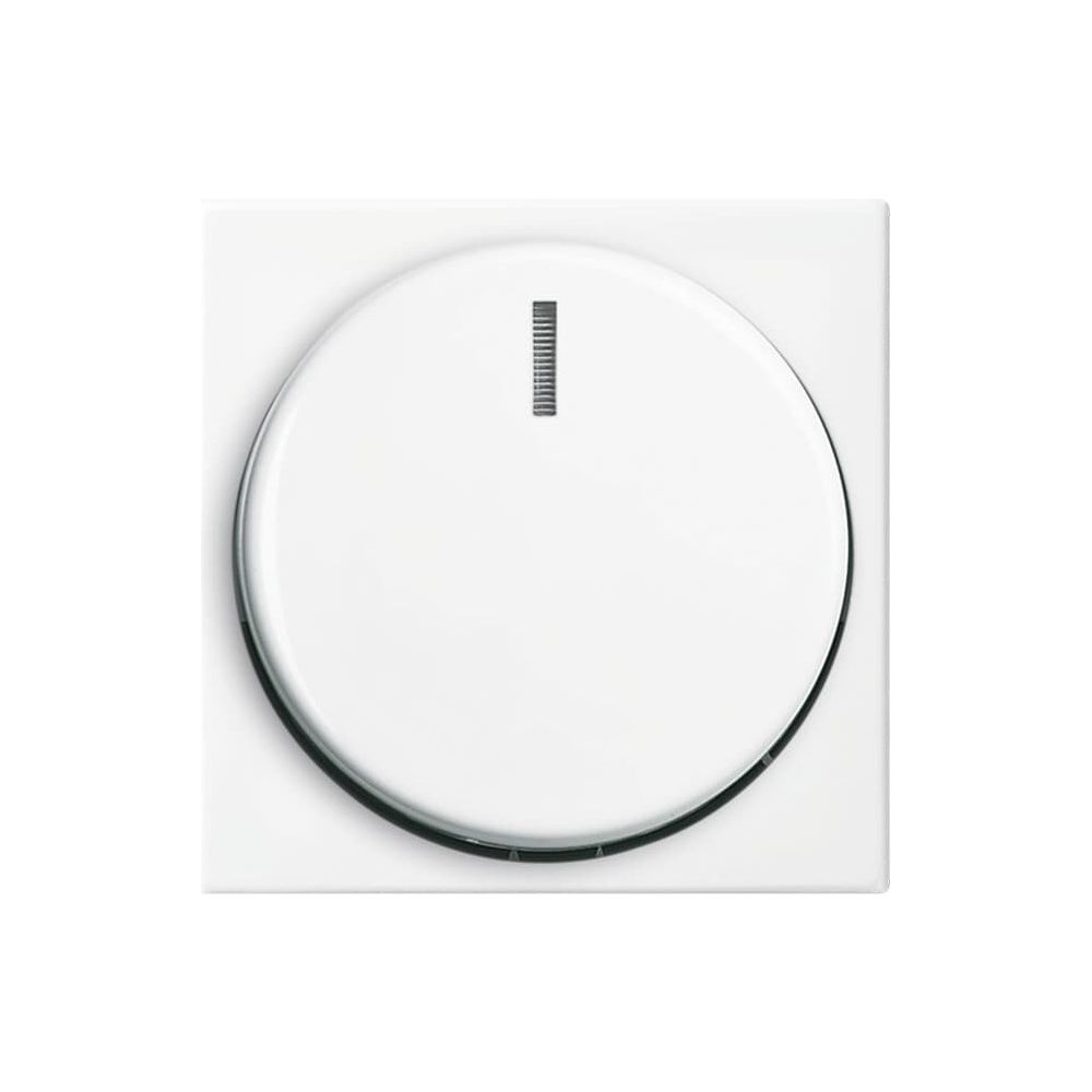 Busch Jäger balance SI Dimmer-Abdeckung 2115-914 alpinweiß mit Drehknopf und Glimml... BJ-2CKA006599A3017 4011395190678 (Abb. 1)