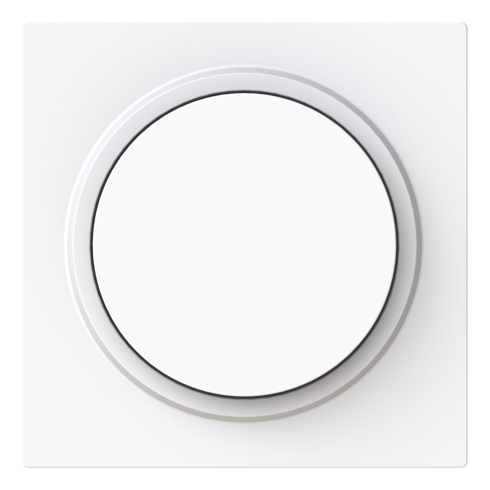 Busch Jäger Zentralscheibe 6540-44G-102 Drehdimmer mit Drehknopf weiß... BJ-2CKA006599A3052 4011395326589 (Abb. 1)