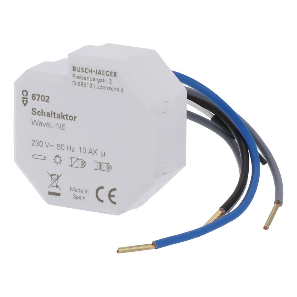 Busch Jäger Schaltaktor 1-fach 6702 Funkcontrol 3-Leiter 230 V... BJ-2CKA006700A0027 4011395150115 (Abb. 2)