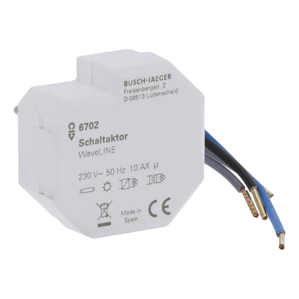 Busch Jäger Schaltaktor 1-fach 6702 Funkcontrol 3-Leiter 230 V... BJ-2CKA006700A0027 4011395150115 (Abb. 4)