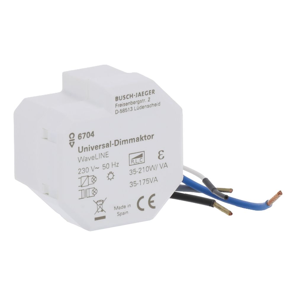 Busch Jäger Dimmaktor Funkcontrol 6704 Universal-Dimmaktor WaveLINE 47x48x33mm... BJ-2CKA006700A0029 4011395150139 (Abb. 3)