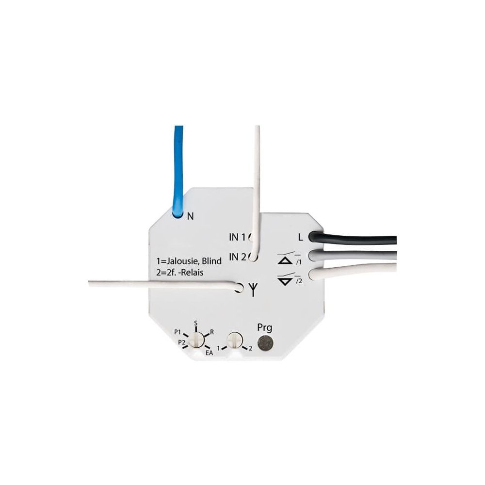 Busch Jäger Serien-Jalousieaktor 6705-101 WaveLINE mit Nebenstelle UP-Funkcontrolle... BJ-2CKA006700A0041 4011395182659 (Abb. 1)