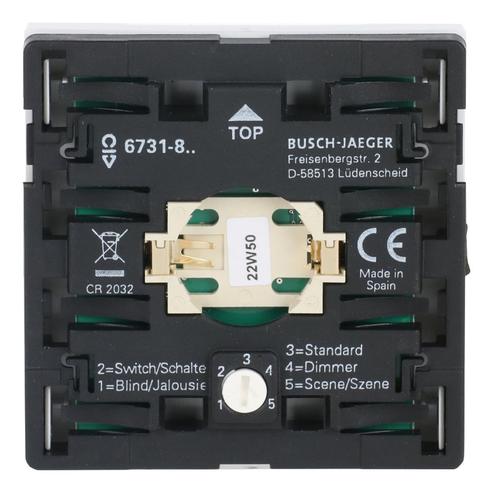 Busch Jäger future linear Wandsender 6731-84 Funkcontrol 1 Kanal studioweiß... BJ-2CKA006730A0054 4011395149966 (Abb. 4)