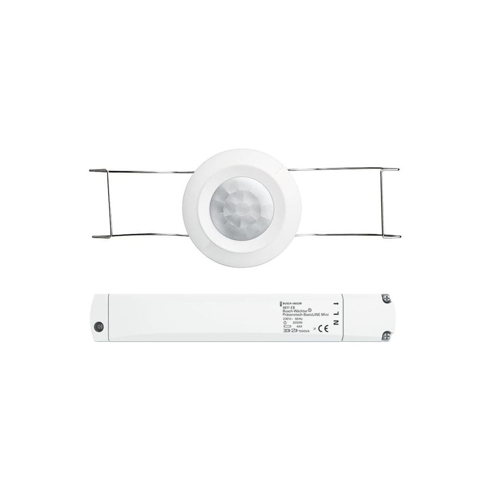 Busch Jäger Busch-Wächter Präsenztech 6811 EB BasicLINE mini Einbau alpinweiß... BJ-2CKA006800A2508 4011395133323 (Abb. 1)