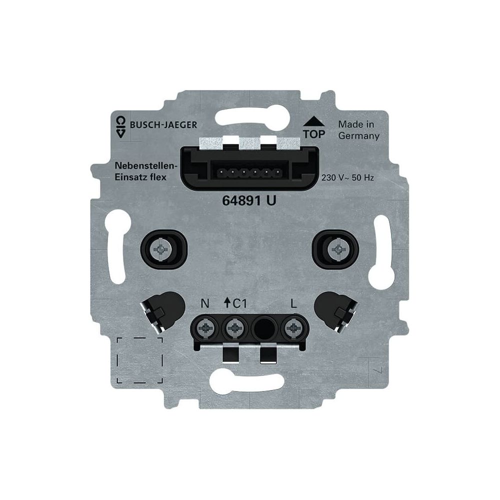 Busch Jäger Nebenstellen-Einsatz flex 64891 U 230V 3-Leiter-Anschlusstechnik... BJ-2CKA006800A3050 4011395295397 (Abb. 1)