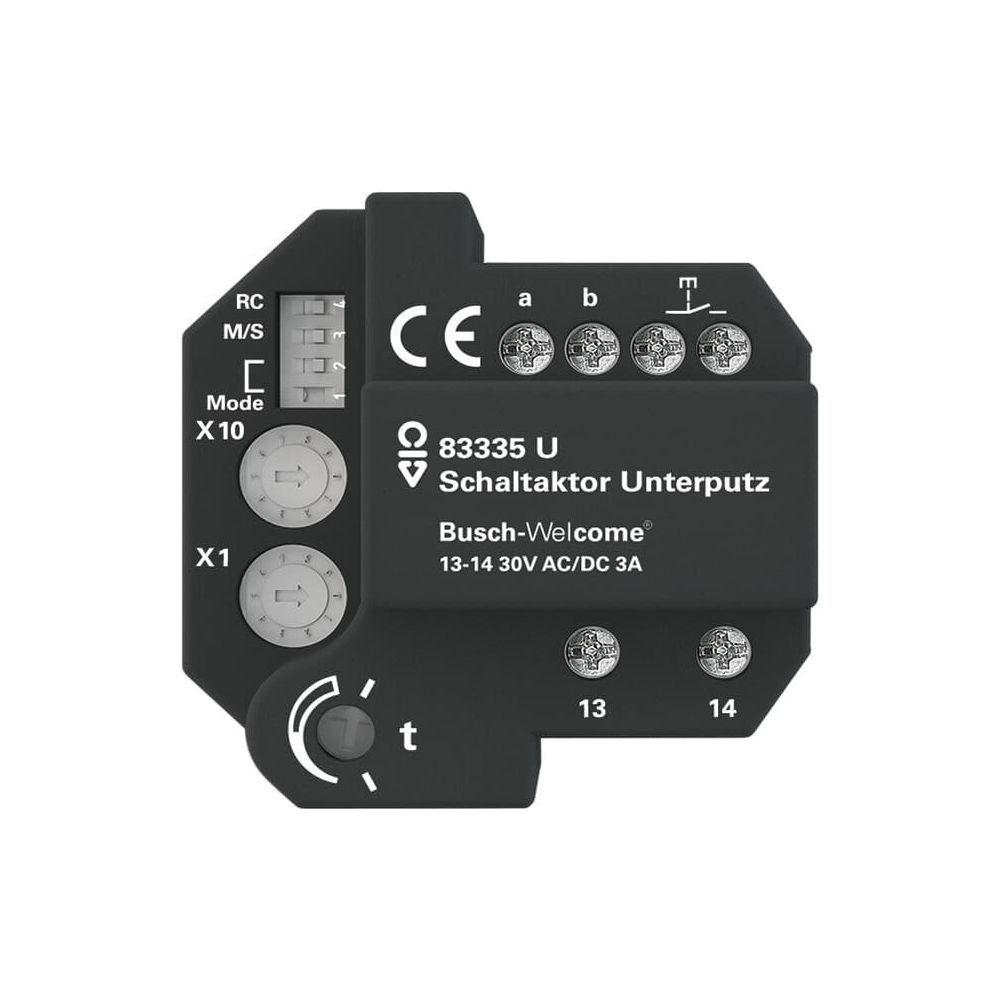 Busch Jäger Schaltaktor UP Busch-Welcome 83335 U 51x51x28mm... BJ-2CKA008300A0327 4011395169391 (Abb. 1)