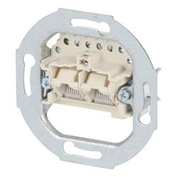 Busch Jäger UP Anschlussdose UAE 0214 Schrägauslass 2x8(8)polig RJ 11/12 RJ 45 ISDN... BJ-2CKA000230A0235 4011395796405 (Abb. 1)