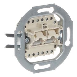 Busch Jäger UP Anschlussdose UAE 0215 8(8)polig RJ 11/12 RJ 45 ISDN-fähig Kat 3... BJ-2CKA000230A0243 4011395796306 (Abb. 1)