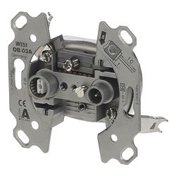 Busch Jäger UP Antennen-Stichdose 0230-101 2 Anschlüsse für analoge und digitale Üb... BJ-2CKA000230A0250 4011395809006 (Abb. 1)