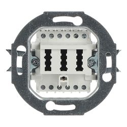 Busch Jäger TAE-Anschlussdose 0242/04 2x6/6 NFF alpinweiß für 2 Telefone und 1 Date... BJ-2CKA000230A0389 4011395090558 (Abb. 1)