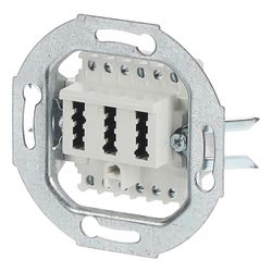 Busch Jäger TAE-Anschlussdose 0242/04 2x6/6 NFF alpinweiß für 2 Telefone und 1 Date... BJ-2CKA000230A0389 4011395090558 (Abb. 1)
