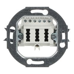 Busch Jäger UP Anschlussdose TAE 0243/04 3x6NFN alpinweiss... BJ-2CKA000230A0392 4011395090589 (Abb. 1)