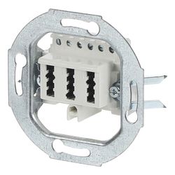 Busch Jäger UP Anschlussdose TAE 0243/04 3x6NFN alpinweiss... BJ-2CKA000230A0392 4011395090589 (Abb. 1)