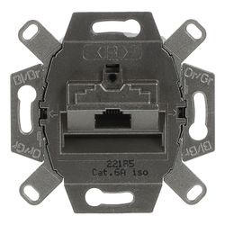 Busch Jäger UAE-Anschlussdosen Kat. 0218/11-101 1fach metall RJ45... BJ-2CKA000230A0409 4011395163856 (Abb. 1)