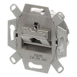 Busch Jäger UAE-Anschlussdosen Kat. 0218/11-101 1fach metall RJ45... BJ-2CKA000230A0409 4011395163856 (Abb. 1)