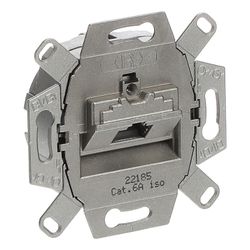 Busch Jäger UAE-Anschlussdosen Kat. 0218/11-101 1fach metall RJ45... BJ-2CKA000230A0409 4011395163856 (Abb. 1)