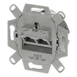 Busch Jäger UP Anschlussdose UAE 0218/12-101 RJ45 CAT6 LSA-Plus... BJ-2CKA000230A0411 4011395163870 (Abb. 1)