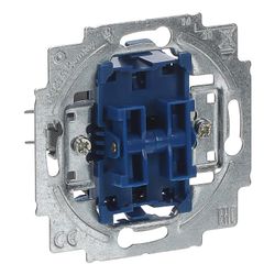 Busch Jäger Wippschalter-Einsatz 2000/6/6US-101 2x Wechsel 10A... BJ-2CKA001011A0927 4011395102510 (Abb. 1)