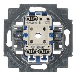 Busch Jäger UP Aus Wechsel 2000/6US Wippschalter-Einsatz 10A Beleuchtbar... BJ-2CKA001012A1069 4011395007105 (Abb. 1)