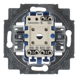 Busch Jäger UP Serien 2000/5US Wippschalter-Einsatz 10A Beleuchtbar... BJ-2CKA001012A1085 4011395007303 (Abb. 1)