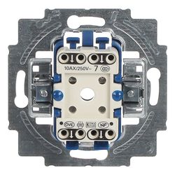 Busch Jäger UP Kreuz 2000/7US Wippschalter-Einsatz beleuchtbar 10 A... BJ-2CKA001012A1093 4011395007402 (Abb. 1)