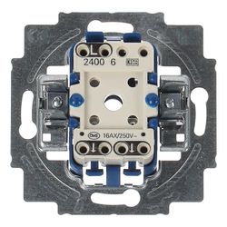 Busch Jäger Wippschalter-Einsatz 2400/6 US 16 A Beleuchtbar... BJ-2CKA001012A2231 4011395223703 (Abb. 1)