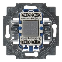 Busch Jäger Wipp-Kontrollschalter-Einsatz 2000/6 USK Aus Wechsel mit Glimmlampe 10 ... BJ-2CKA001022A0474 4011395010501 (Abb. 1)