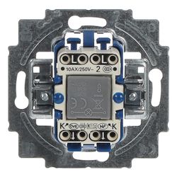 Busch Jäger UP Kontroll 2000/2UK Ausschalter Kontrollschalter 2-polig mit Glimmlamp... BJ-2CKA001022A0656 4011395780503 (Abb. 1)