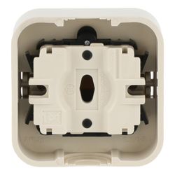 Busch Jäger Duro 2000 AP Wippschalter Aus- und Wechselschaltung 2601/6AP weiß... BJ-2CKA001042A0621 4011395015605 (Abb. 1)